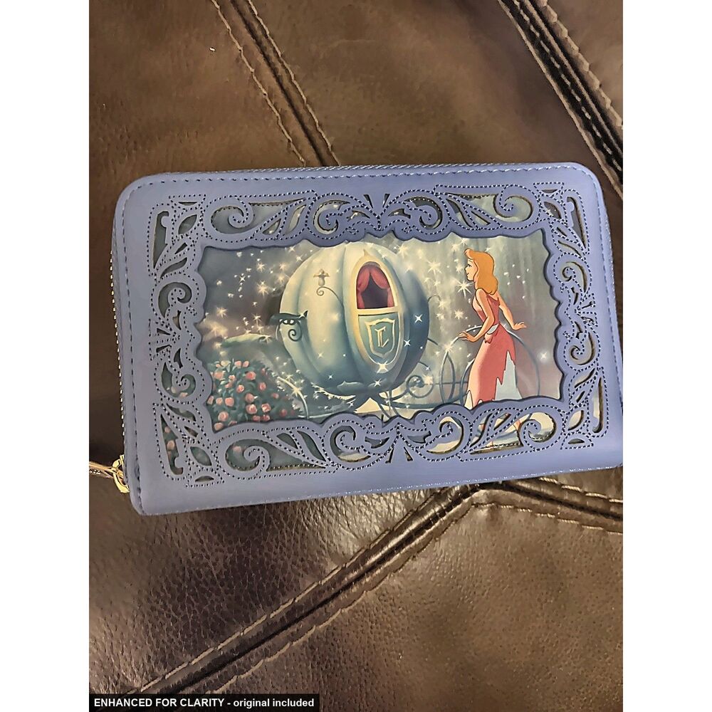 Loungefly Disney Cinderella Carriage Zip Around Wallet NWT